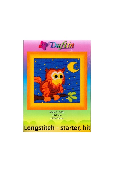 duftin 15x15 см комплект за бродерия с мотив на сова