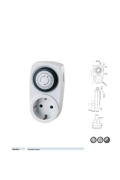 Horoz 108-001-0001 Timer-1 3500w Mechanical Daily Time Clock