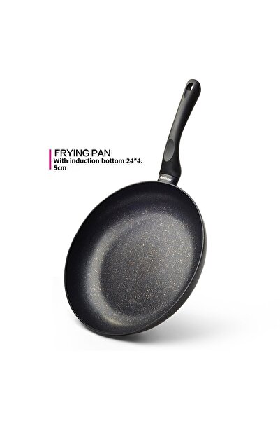 Fissman Deep Frying Pan PROMO, Multi-Layered Aluminium Non Stick Coating (1 Frying Pan, 24 cm)
