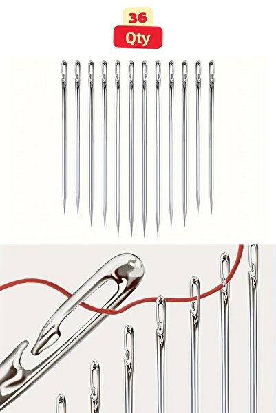 Vekorr مجموعة إبر خياطة سهلة الخيوط مكونة من 36 قطعة