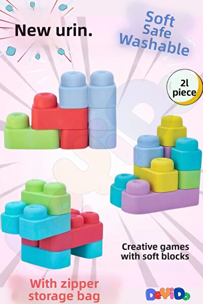 DeYiDo Soft Soft Big Block Le Go Set - Large Soft Blocks, Educational Entertainment, Baby Toy