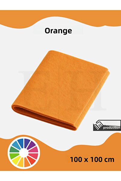 EUROLUXE 1 Mm Colorful Orange Thin Felt - Activity Felt 100 Cm x 100 Cm