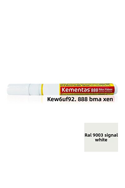 Kementaş RAL 9003 Signal White Full Coverage MobRetouching Pen Full Covering Retouching Pens