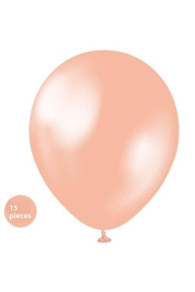 Parti Dükkanım بالون روز جولد ميتاليك 15 قطعة