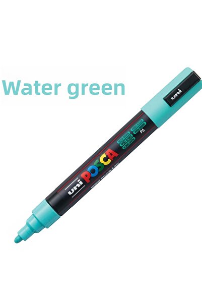 Uni Water Green Posca Marker - 5m (1.8-2.5mm)