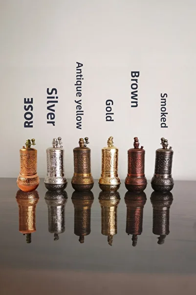 Binbir Trend Zamak Casting Mini Pepper Mill, Spice Mill (6 Colors)