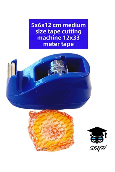 SEYFİKİRTASİYE 5x6x12 cm mașină de tăiat bandă de dimensiune medie 12x33 metr...