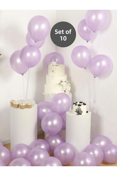 Bunloon بالون أرجواني معدني – زينة حفلات أنيقة ولامعة