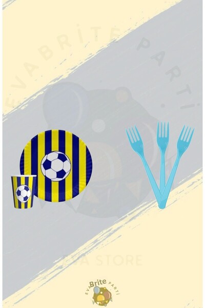 Evabrite Комплект ветрила за 16 души в жълто и тъмносин цвят - материали за р...