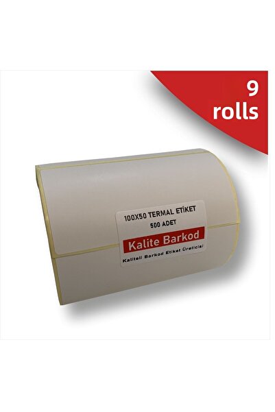 Kalite Barkod Etichetă termică 100x50 |   6 role de etichete cu coduri de bare