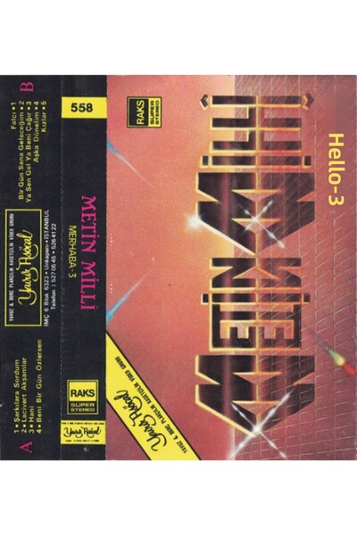 Yavuz&Burç Plak Text Milli – Hello 3 – Cassette