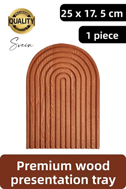 Svein صينية تقديم القهوة والشاي والشاي والقهوة والقوس قزح الخشبية المزخرفة، ط...