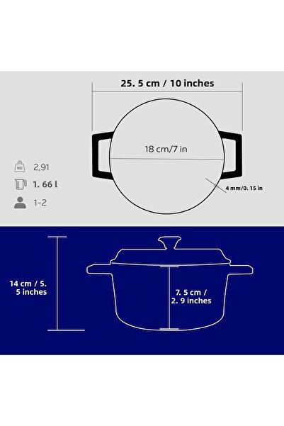 Lava Cast Round PotTrendy Diameter(Ø) 18cm