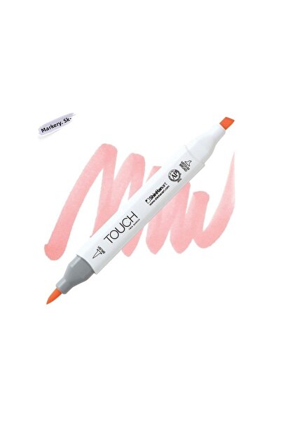 Shinhan Art قلم فرشاة Touch Twin: قلم تحديد مزدوج الجوانب: R140 برتقالي فاتح