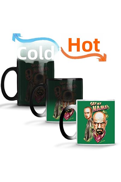 Baskı Dükkanı Breaking Bad Say My Name Magic Mug Cup Porcelain