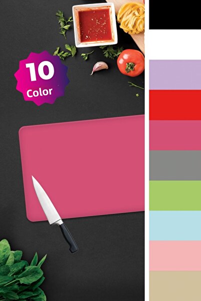 Decorita Solid Color - Neon Pink |   Glass Cutting Board - Glass Cutting Board |   30cm X 40cm