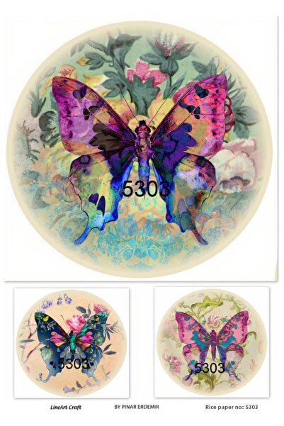 LİNEART Brass Decopage Paper No:5303