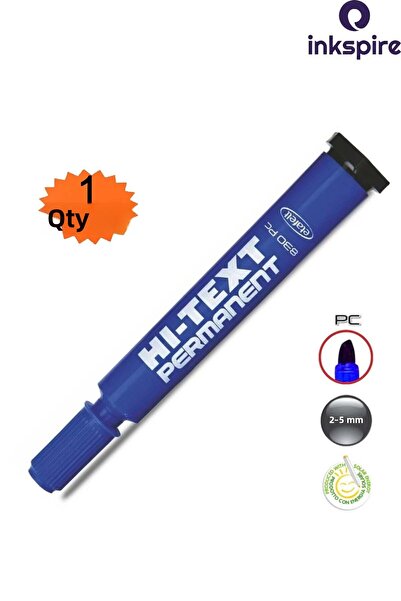 inkspire قلم تحديد دائم ذو طرف مقطوع، قطعة واحدة من قلم تحديد أسيتات ذو طرف مسطح عالي النصوص لرسم الصناديق