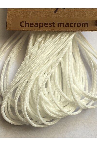 Makromİps Μακραμέ Premium Σχοινί Βραχιολιού (10 μέτρα) Τεχνίτες Πακέτο Χόμπι Πλεξίματος Σχοινί