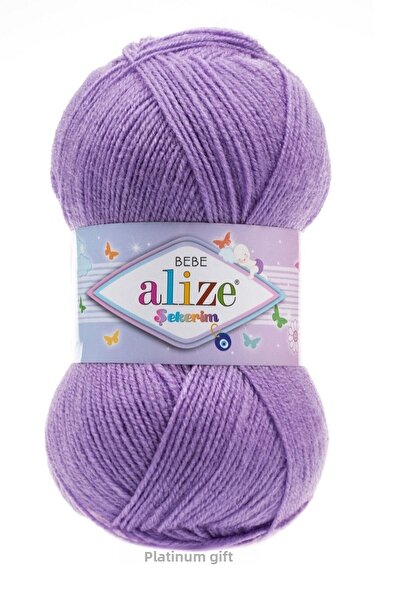 Alize ( 5 قطع ) حلوى 247 خيوط الحياكة اليدوية البنفسجي سترة سترة وشاح سترة غز...