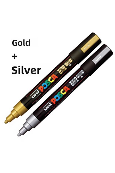 Uni Posca 2-Piece Marker Set - PC-5m (1.8-2.5mm)