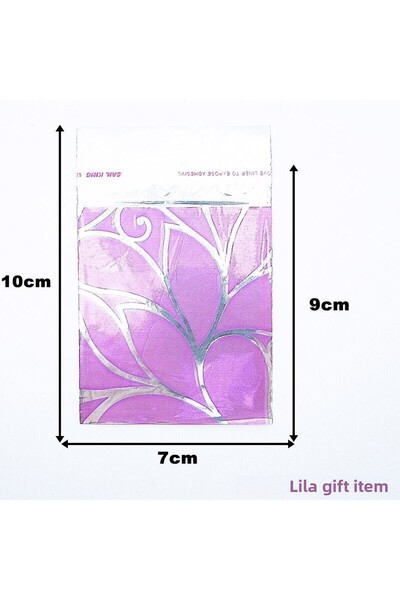 Generic Brand Pungă cadou cu bandă metalizată, 7x9 cm, 500 bucăți