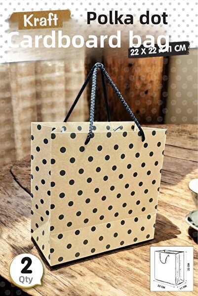 t tuğset etiket Pungă din carton Kraft cu model inimă roșie, pungă pentru cad...