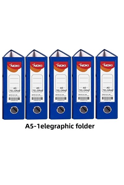 Noki مجلد التلغراف أزرق عريض A5 بلاستيك 5 قطع