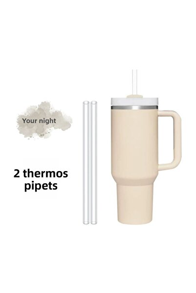 GECEDENİZ شفاطة مزدوجة شفافة متوافقة مع Thermos Quencher