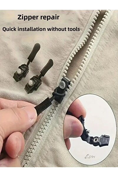 Hanedanev 3Pcs 3 Size Zipper Repair Tool Kit, Suitable for Clothes, Jackets, ...