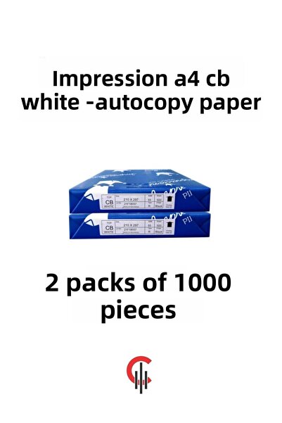 ÇÖZÜM KAĞIT A4 Cb White Copy Paper - 2 Packs 1000 Pieces
