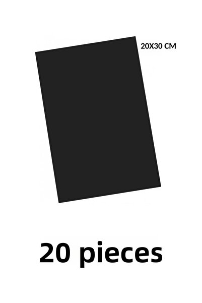 Generic Brand 20 قطعة لاصق A4 إيفا 20x30 سم أسود