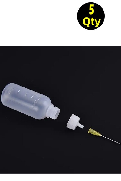 usin 5 قطعة 50 مللي مع مقياس آلة زيت التشحيم لحام الجريان السائل الغراء الكحو...