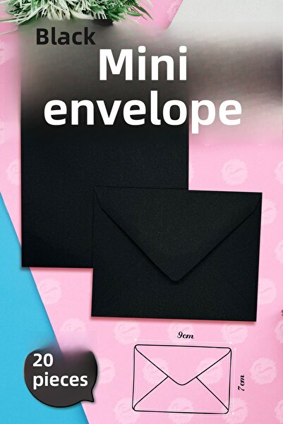 t tuğset etiket ظرف صغير أسود 9x7 سم 20 حبة