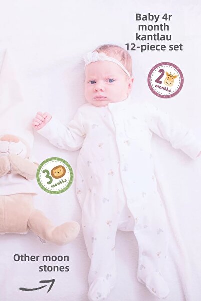 neşeli günlerim Κάρτα μνήμης μωρού μηνιαίας φωτογράφησης (Animalshnd)