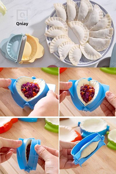 QNİAY 3-Piece Raw Pastry Ravioli Mold Practical Ravioli Poodle Cookie Pastry Baking Dough Mold