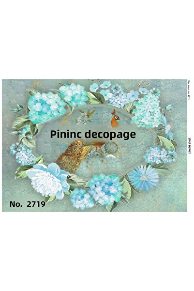 LİNEART ورق ديكوباج نحاسي Lineart رقم: L2719- 29x42 سم