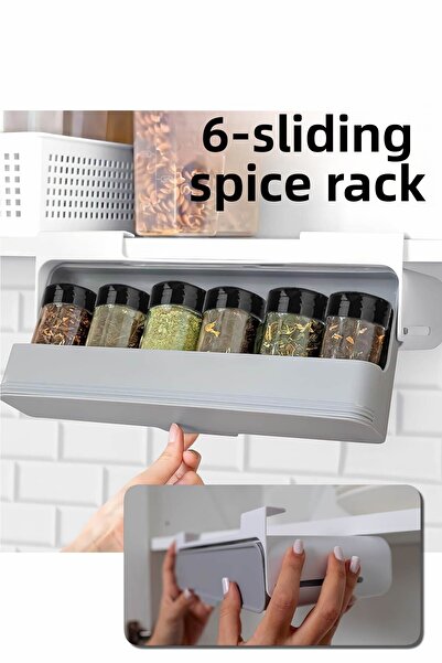 ARVALE منظم بهار بلاستيكي مكون من 6 قطع - متوافق مع رف الخزانة