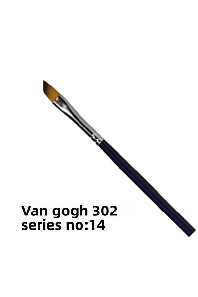 Van Gogh 302 Series Synthetic Side Cut Tip Brush No 14