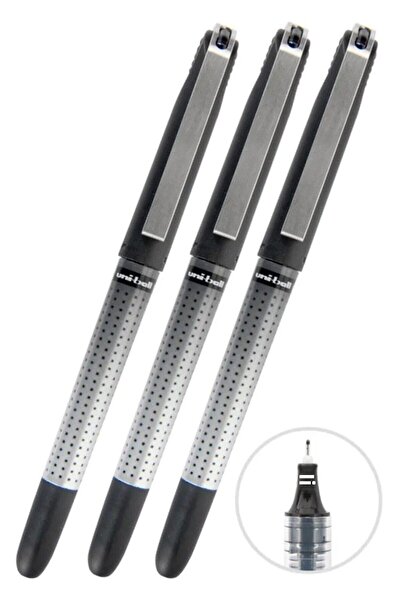 Artlantis Pix Pilot negru 3 bucăți Uniball Eye Needle 0,5 mm Pix Pilot cu vâr...