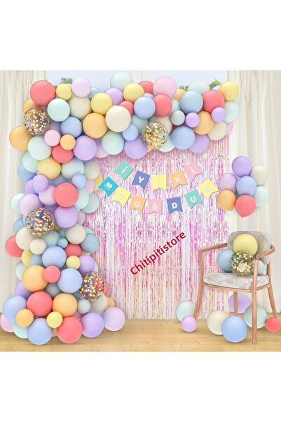 DÜVENCİ TİCARET مجموعة بالونات ماكرون الفاخرة