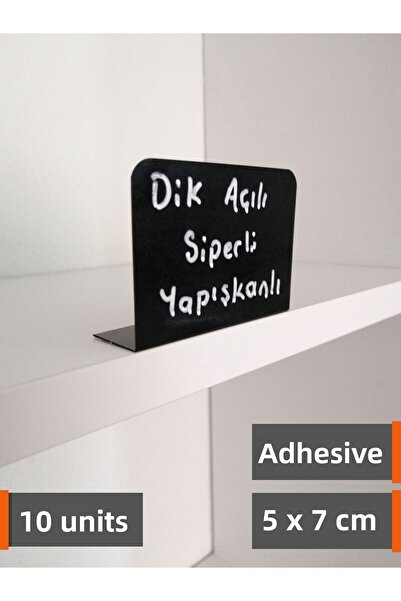 Şeffaf Etiket 10 τεμάχια PVC Μαύρη πινακίδα από PVC Ετικέτα προϊόντος 5x7 εκ....