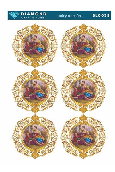 Buhobi ورق نقل مائي من ديماوند مقاس 25 × 35 سم - SL0035