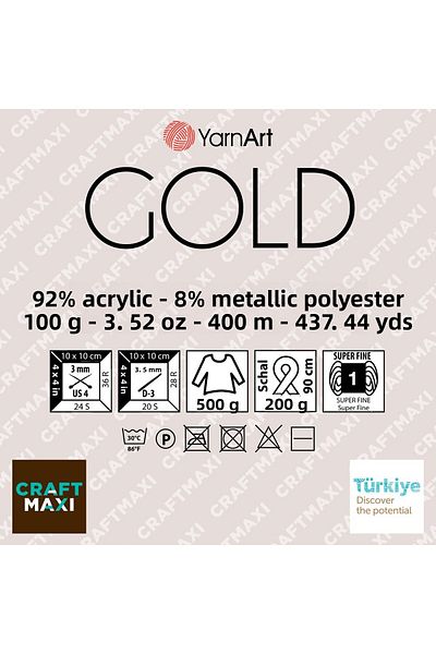 Yarnart Χρυσό - Ασημί Χειροποίητο Νήμα Πλεκτομηχανής Μαύρο-ασημί-9038