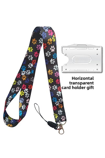 doktorbonem واقي بطاقة كفوف ملون - طوق وحزام للرقبة، حزام هاتف بحبل، بطاقة عم...