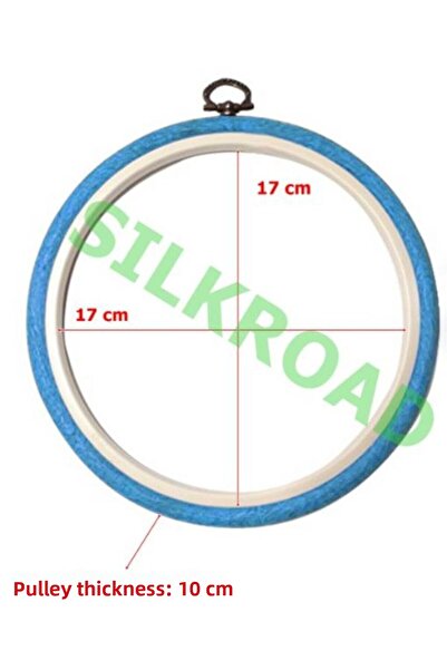 Nurge رقم: 3 بكرة لوحة بلاستيكية مستديرة باللون الأزرق - 17 سم - 10 مم