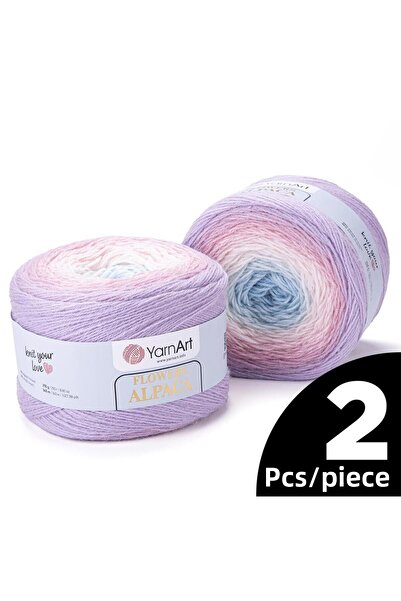 Yarnart خيوط الحياكة من الألبكة الزهرية - 405 - 2 قطعة