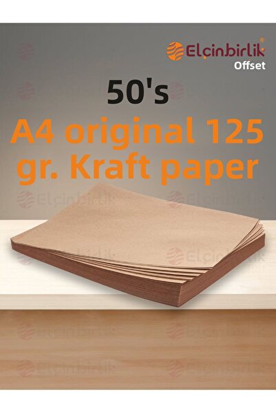 elçinbirlik 50's 125 G. Kraft Paper - Natural Looking