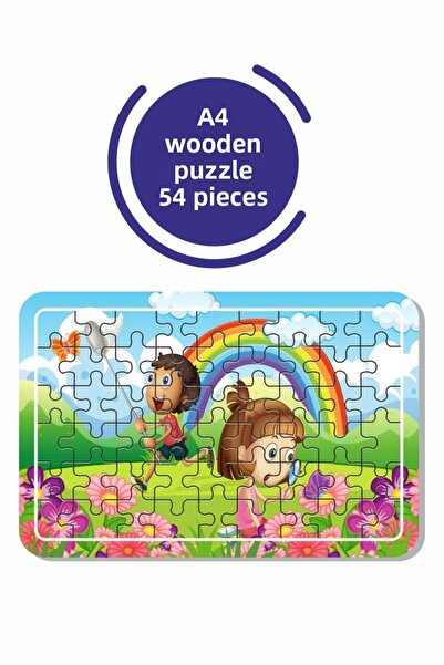 Baskı Atölyesi لغز بارك آند بلاي تايم A4 مكون من 54 قطعة، لعبة، منشار قطع