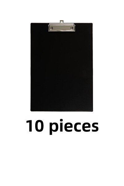 KRAF 10 Pieces A4 Without Cover Secretarial File Black